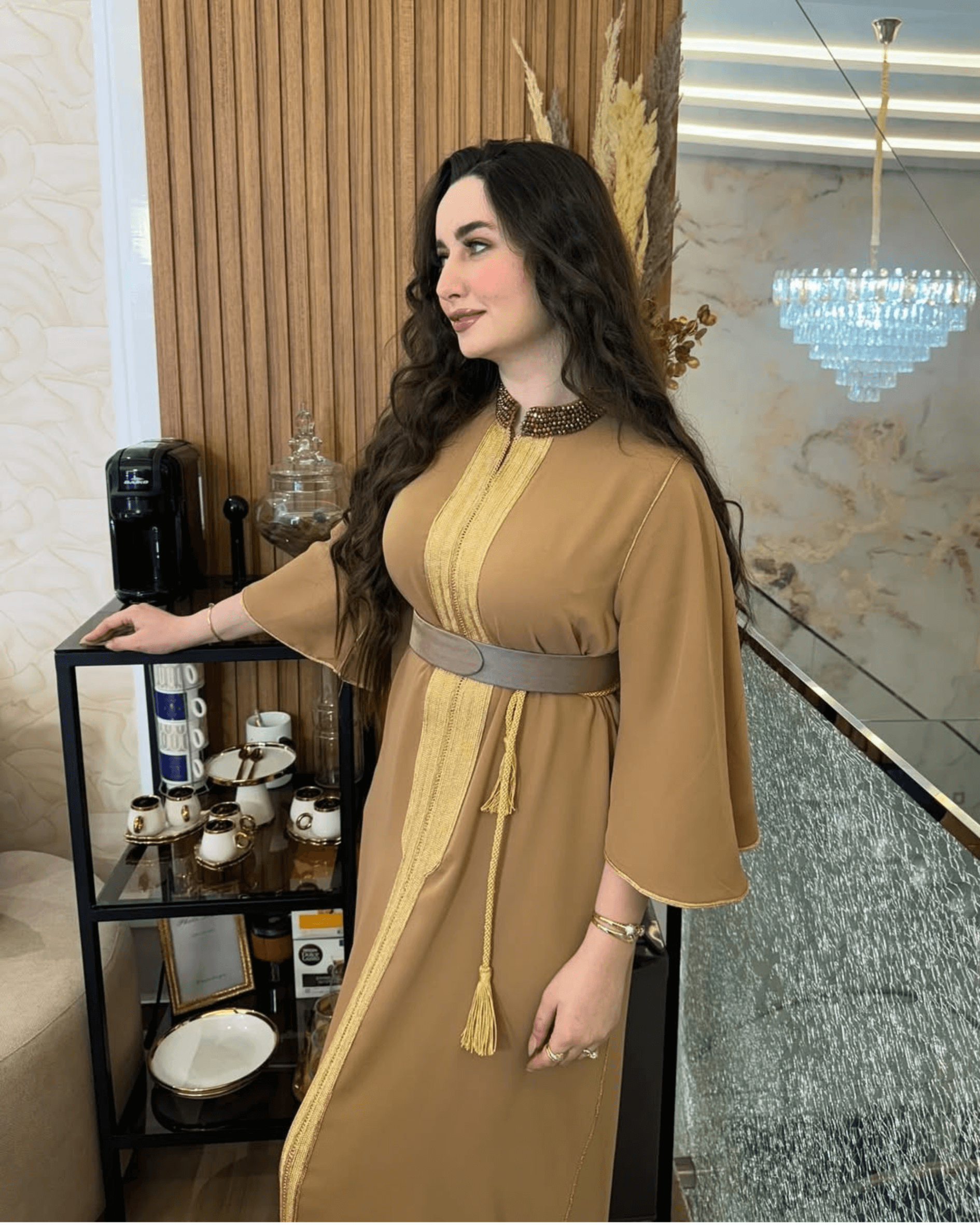 ENSEMBLE CAFTAN ORGANZA